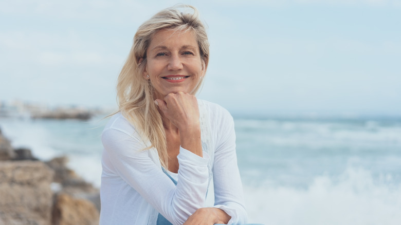 smiling older woman