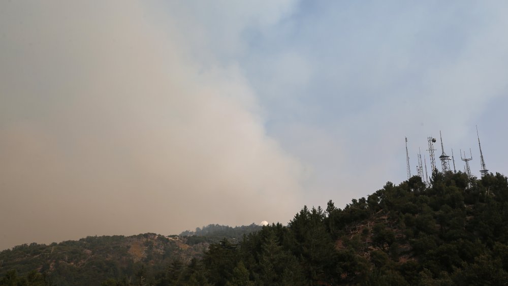 Wildfire smoke seen in Southern California