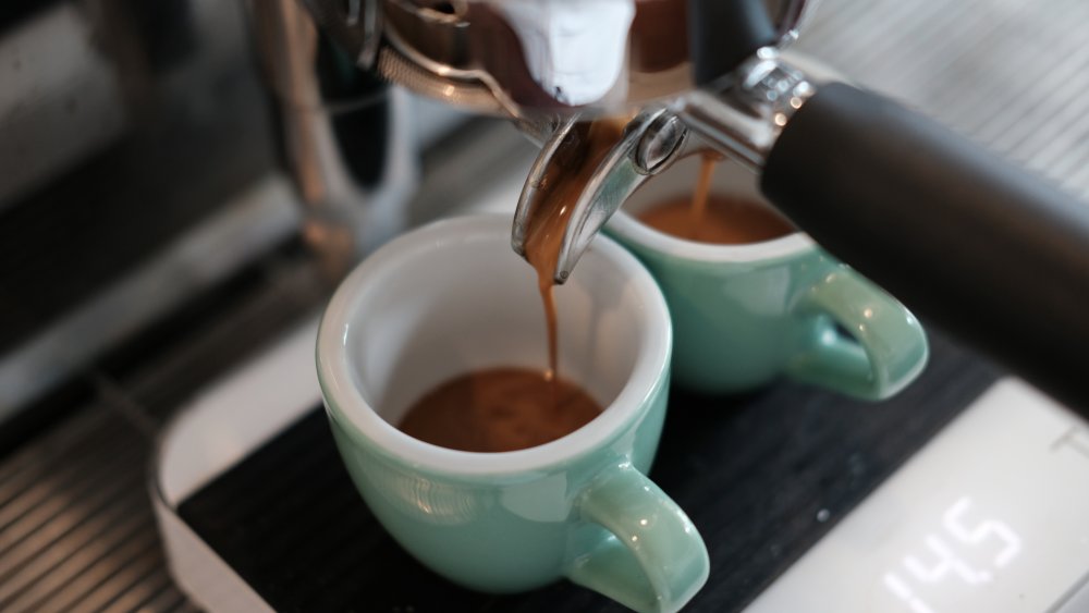 espresso being made