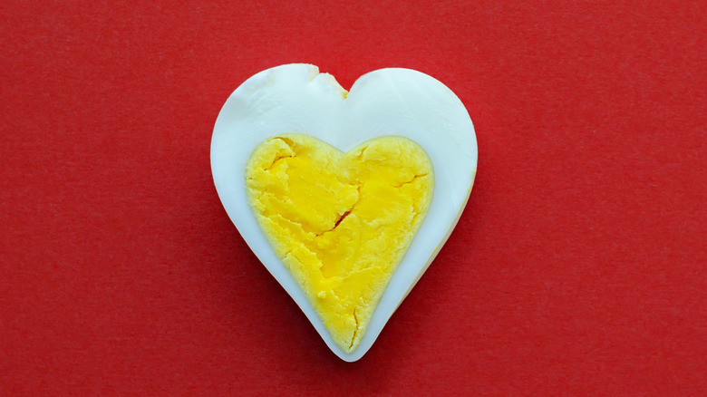 heart-shaped egg
