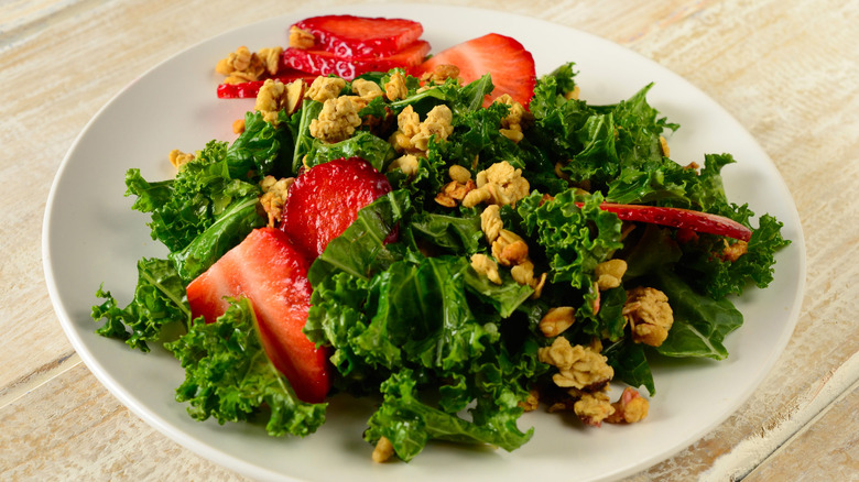 Kale salad in a bowl