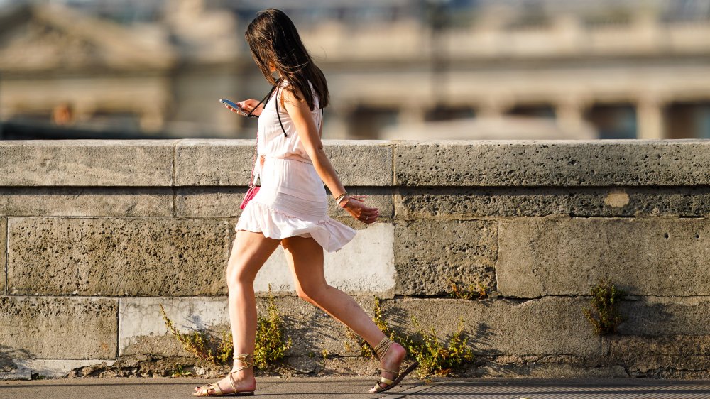 Woman wearing a dress