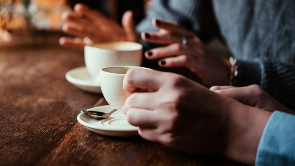 People drinking coffee