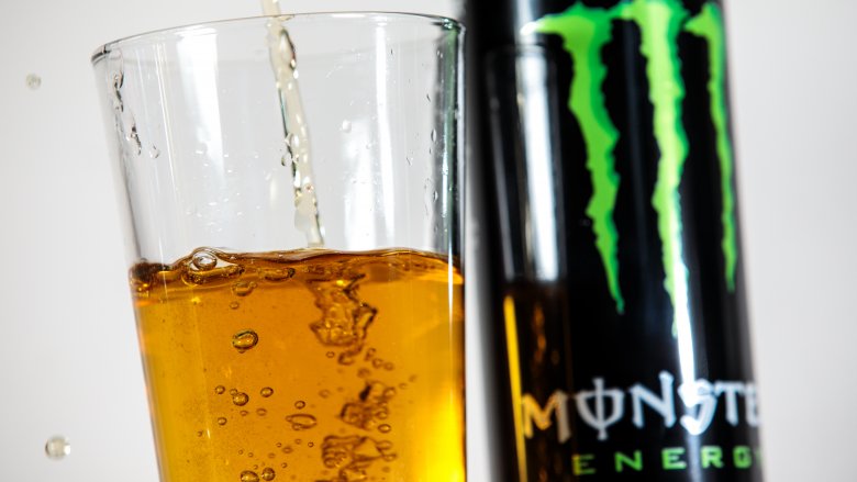 Pouring Monster Energy