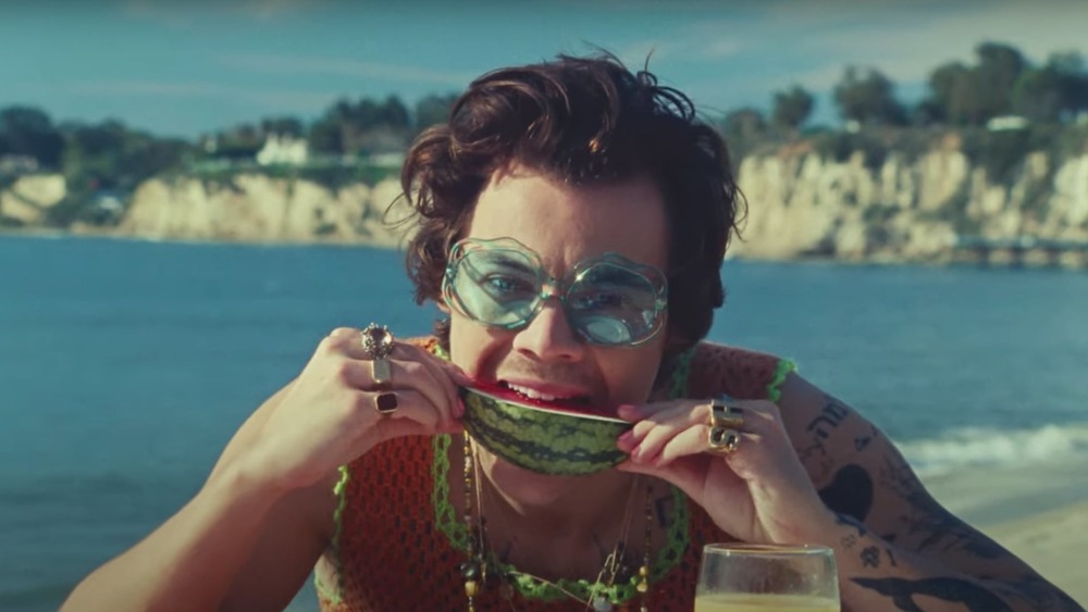 Harry Styles in Watermelon Sugar music video