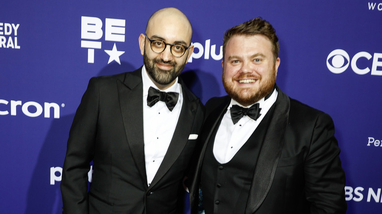 Oliver Darcy and Donie O'Sullivan attend the CBS News White House Correspondents' Dinner After Party