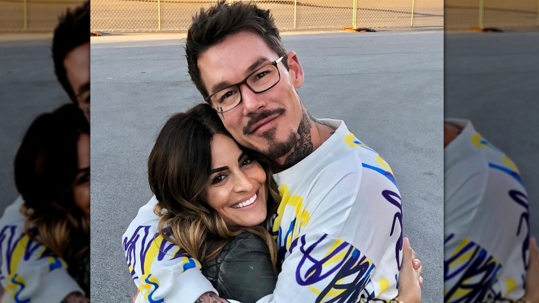 Alison Victoria and David Bromstad embracing