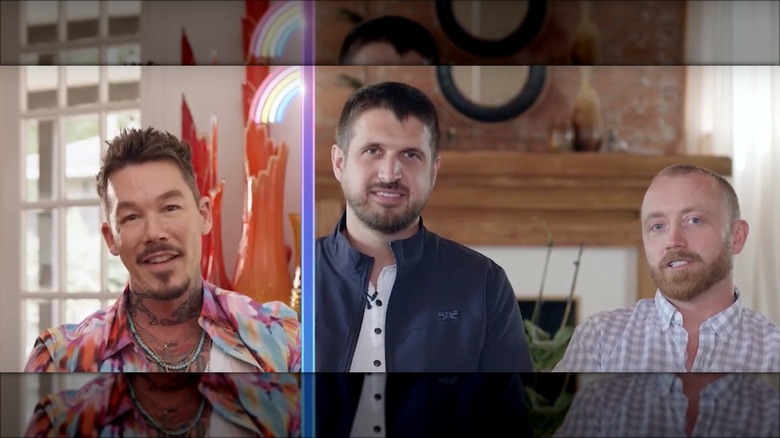 Keith Brynum, Evan Thomas in a split screen with David Bromstad