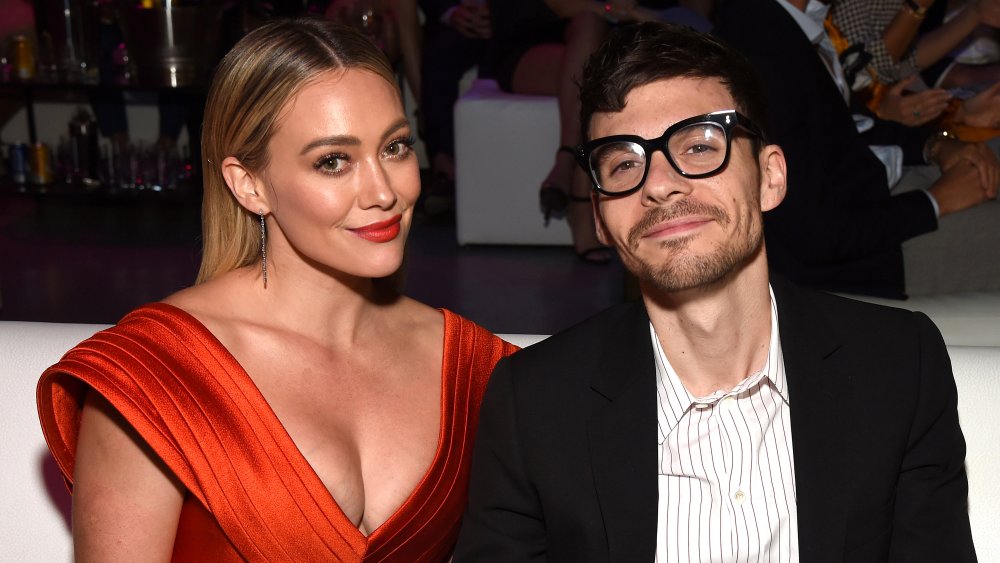 Hilary Duff and Matthew Koma at an event in 2019