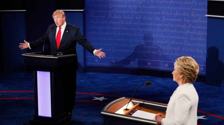 Donald Trump and Hillary Clinton debate