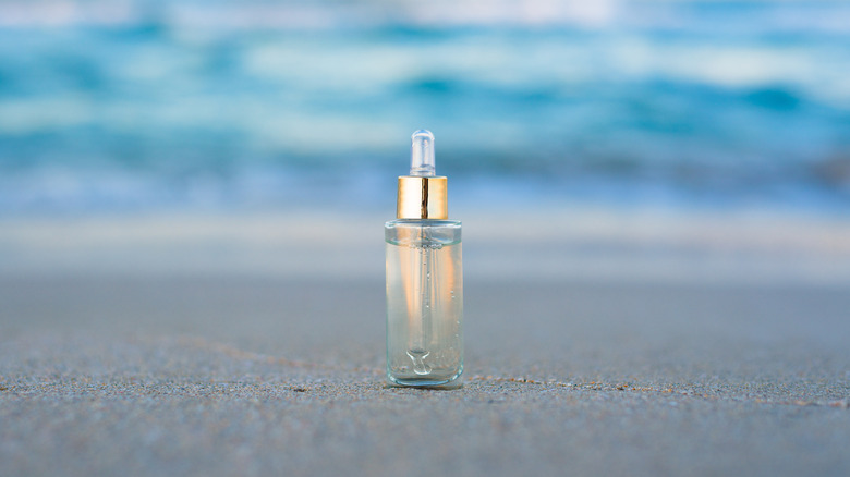 serum in ocean sand