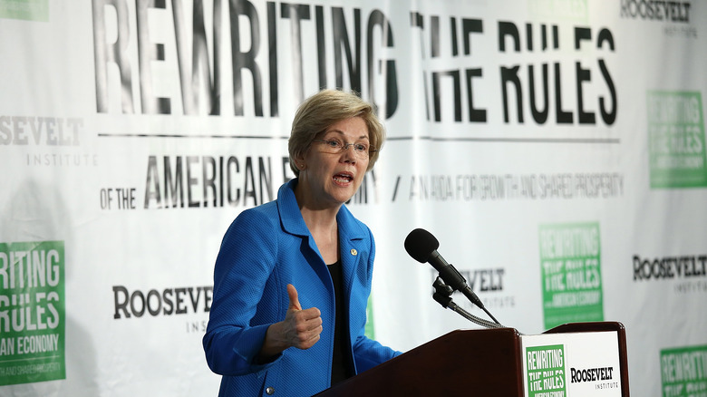 Elizabeth Warren speaking 