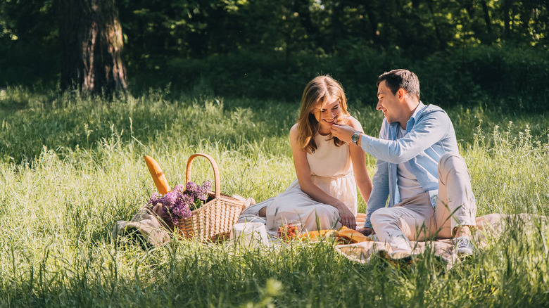 Couple on a picnic