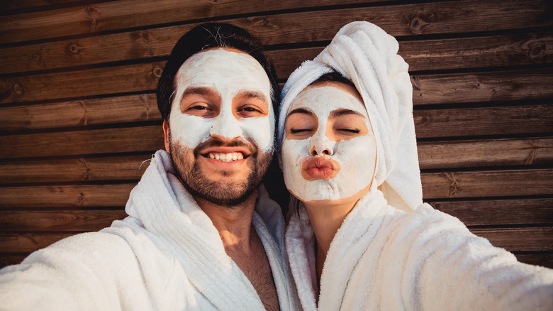 Couple at-home spa