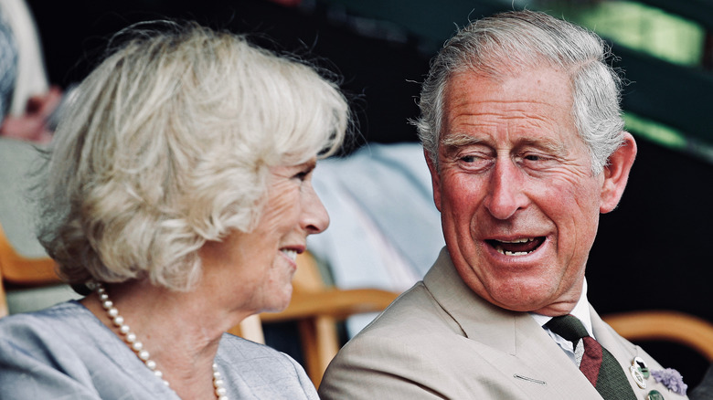 Camilla and Prince Charles smiling