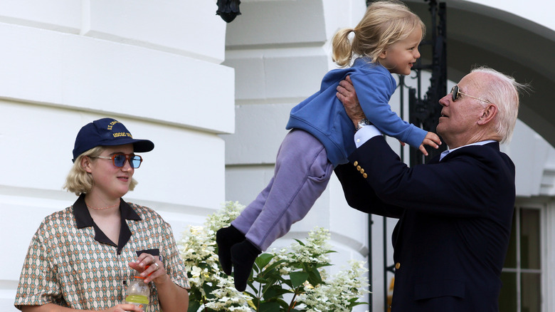 Maisy Biden with Beau Biden Jr. and Joe Biden