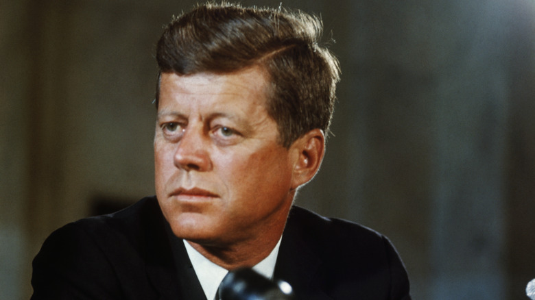 President John F. Kennedy during his presidency 