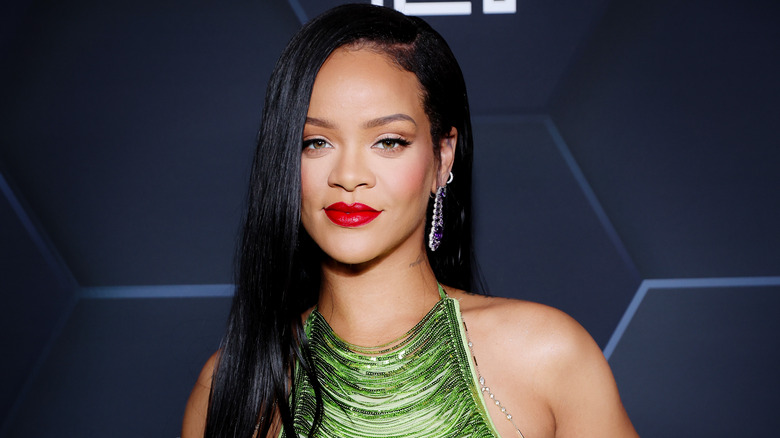 Rihanna on the red carpet. 
