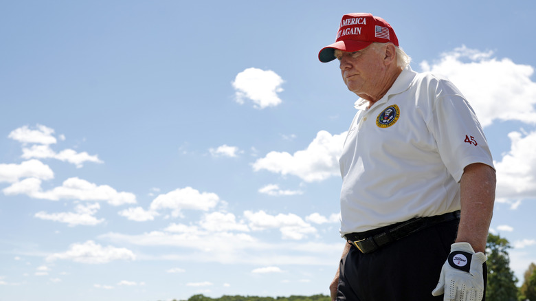 Donald Trump on the golf course 