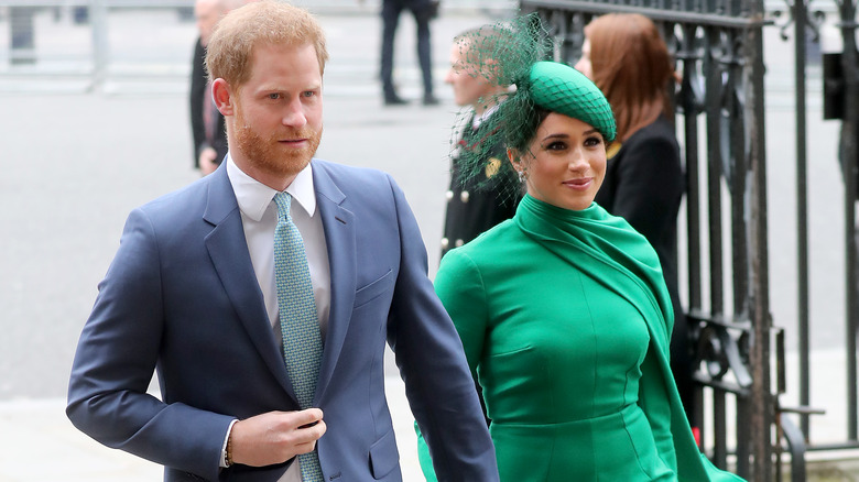 Prince Harry and Meghan Markle walking together