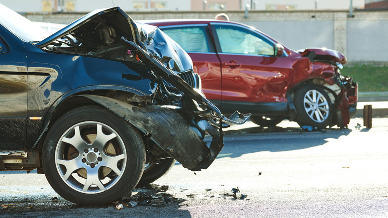 Crashed car