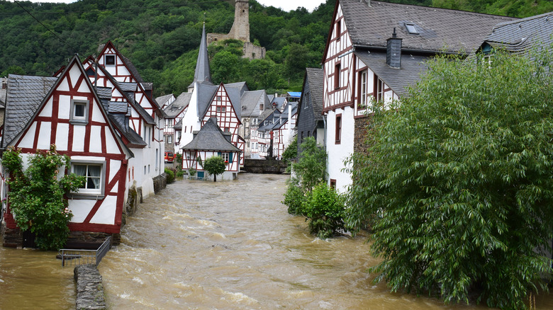 Flooded neighborhood