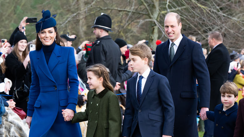 The royal family on Christmas