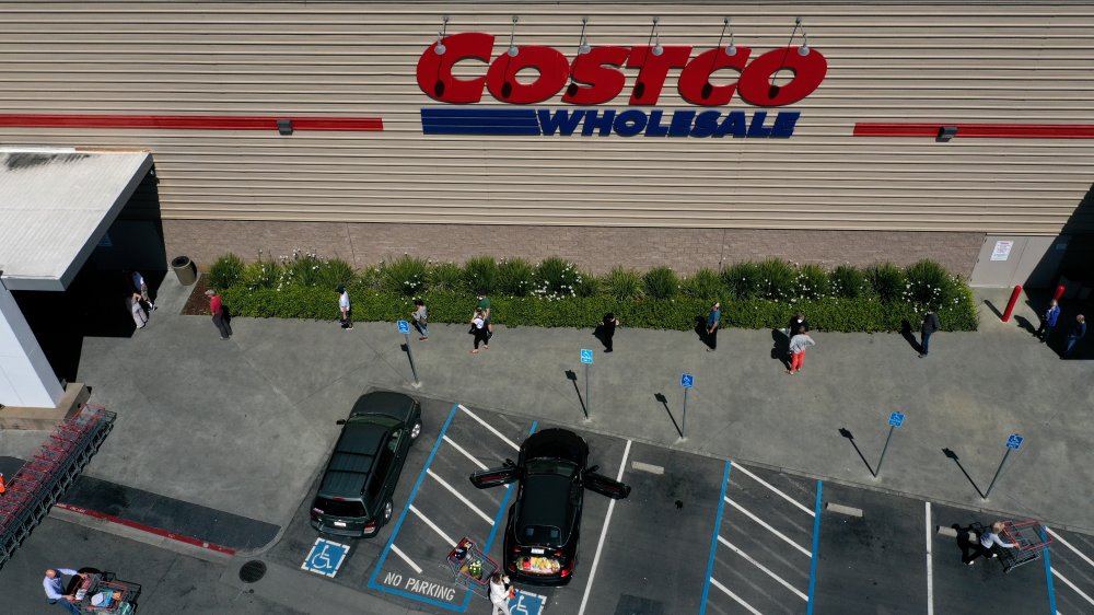 Arial shot of Costco