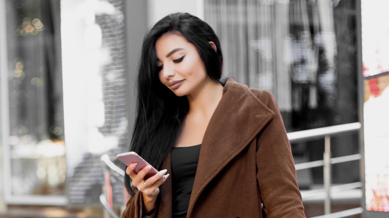 Woman on phone