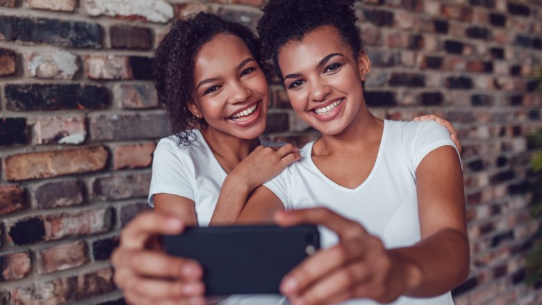 Women taking a photo