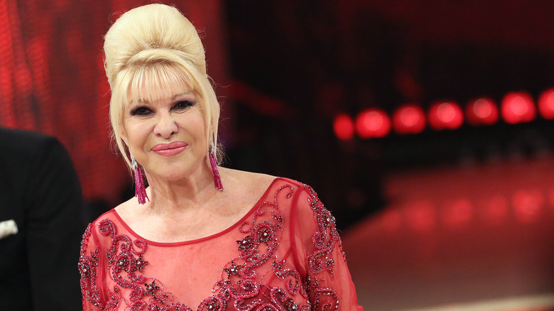 Ivana Trump appearing on Italian TV show