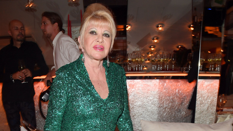 Ivana Trump posing at a birthday party