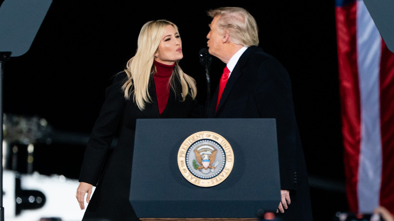 Ivanka and Donald air kiss