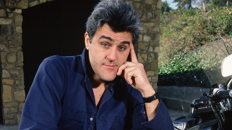 Jay Leno on motorcycle 