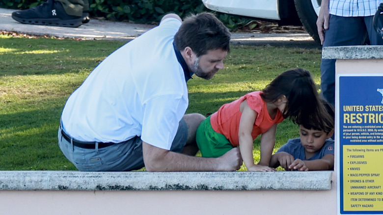 JD Vance playing with his kids