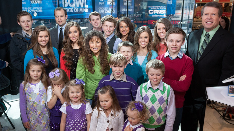 Jill Dillard with her "19 Kids and Counting" family 