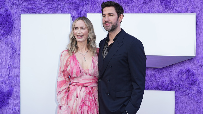 Emily Blunt and John Krasinski smiling