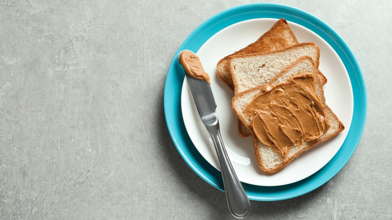 Peanut butter toast