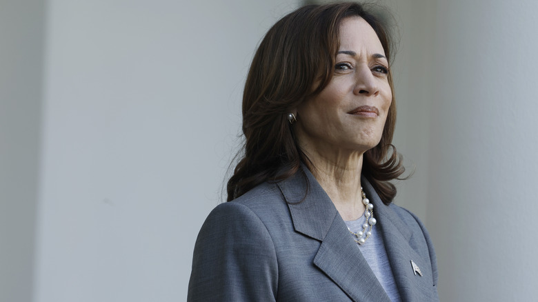 Kamala Harris looking wistful