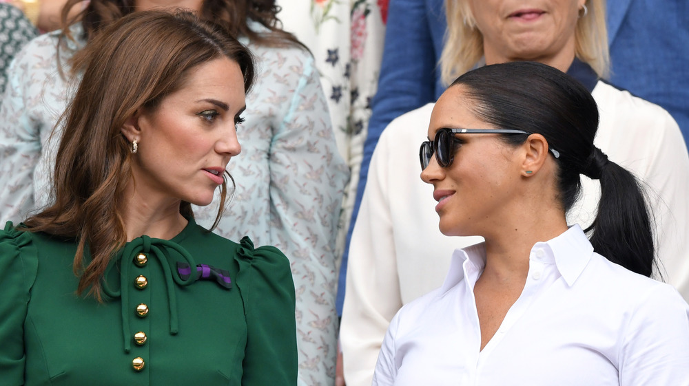 Meghan Markle and Kate Middleton talk 