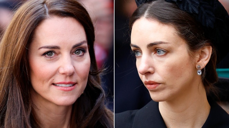 Split image of Kate MIddleton and Rose Hanbury