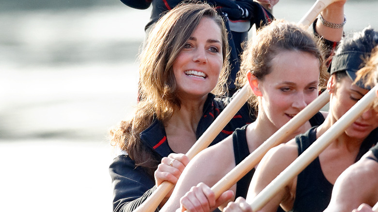 Kate Middleton in dragon boat