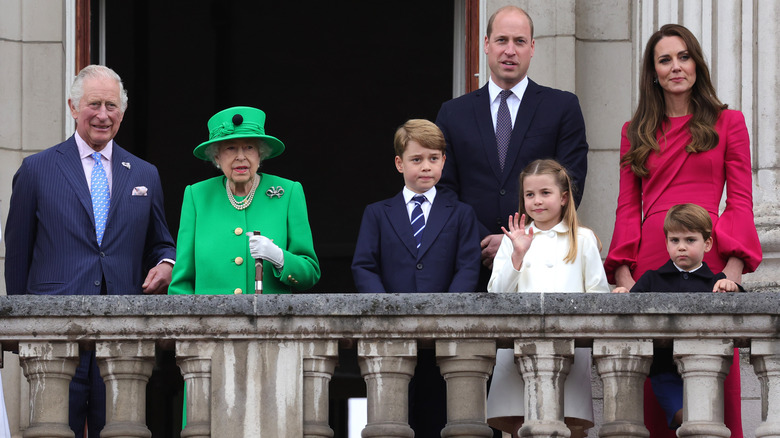 Trooping the Colour 2022 Queen Elizabeth Prince William family