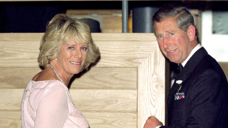 Camilla and Charles smiling