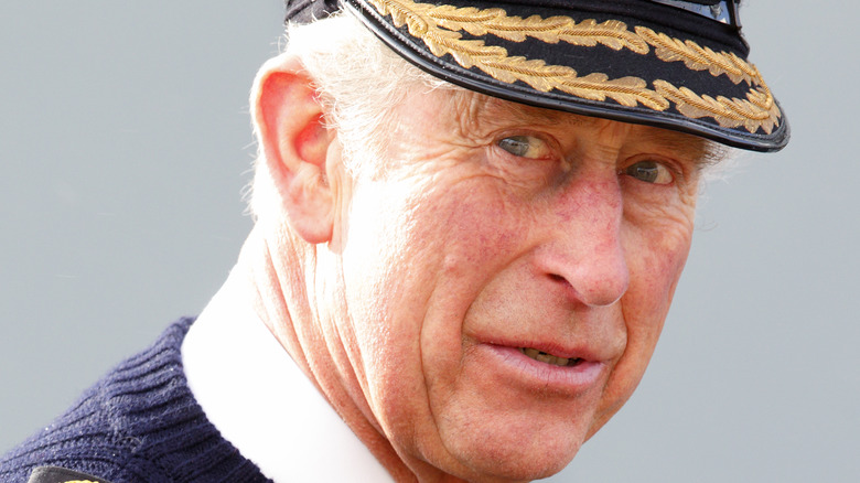 King Charles III in Royal Navy uniform