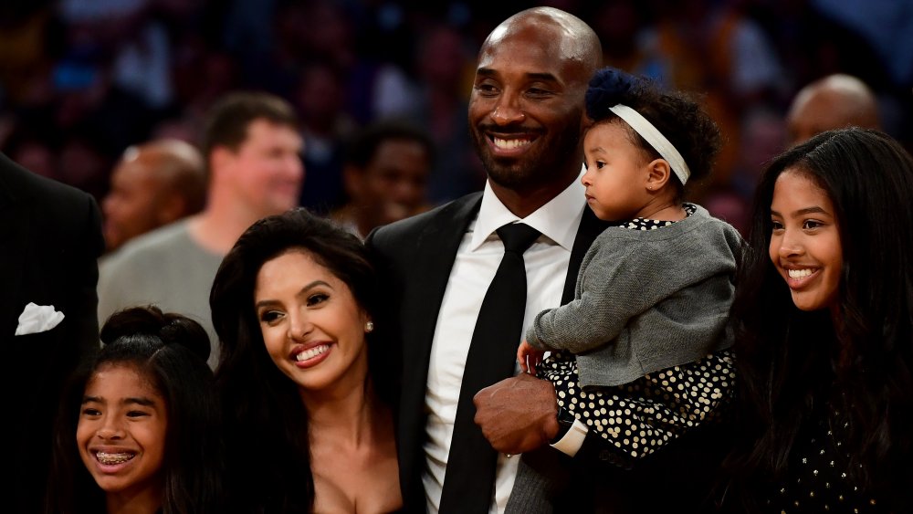 Kobe and Gianna Bryant with their family