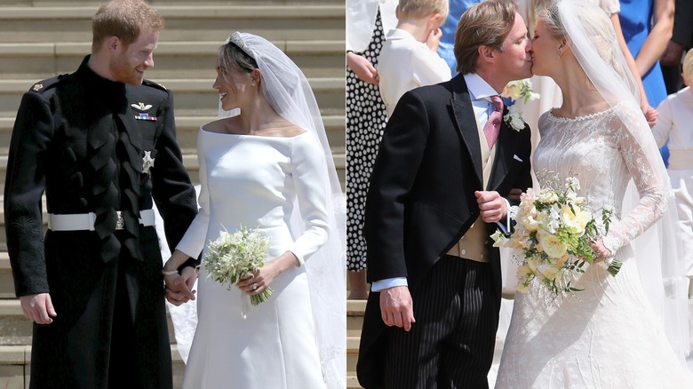 The royals on their wedding days