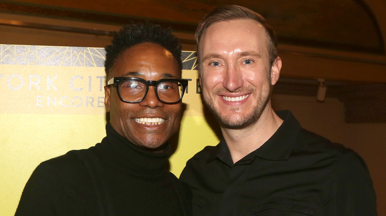 Billy Porter and husband Adam Smith smiling