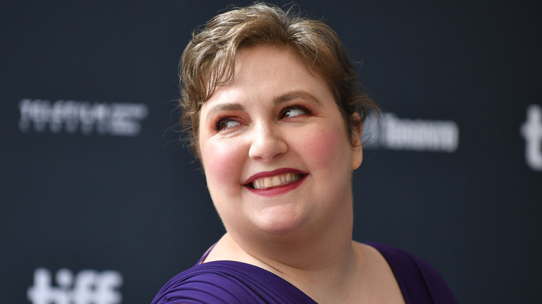 Lena Dunham smiling