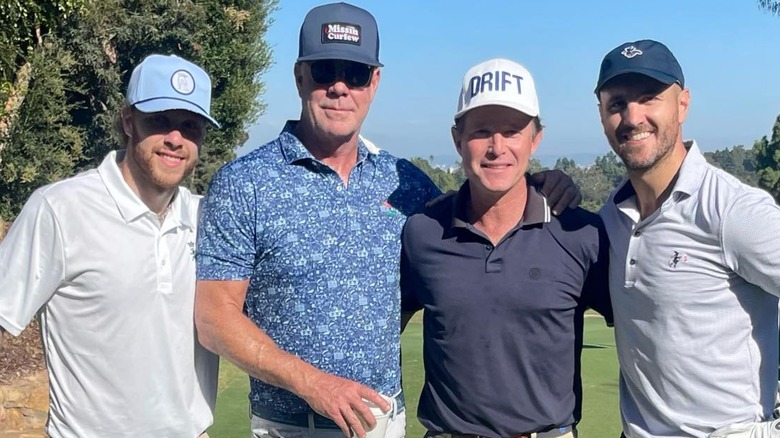 Billy Bush with golfing buddies